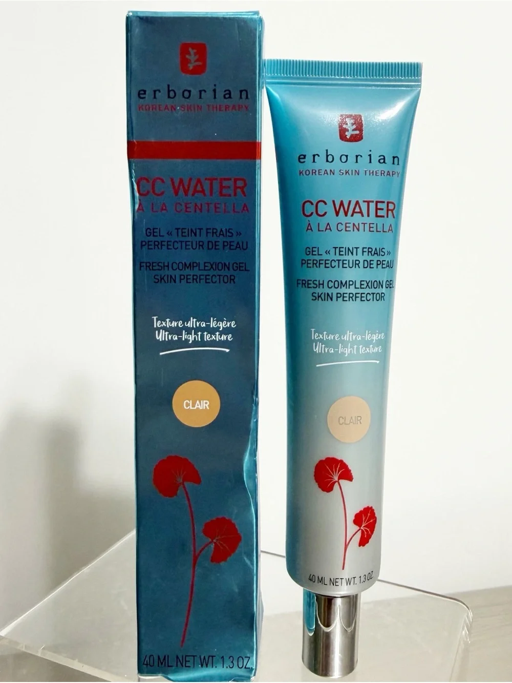 Erborian CC Water Fresh Complexion Gel Skin Perfector CLAIR 1.3 oz - NIB